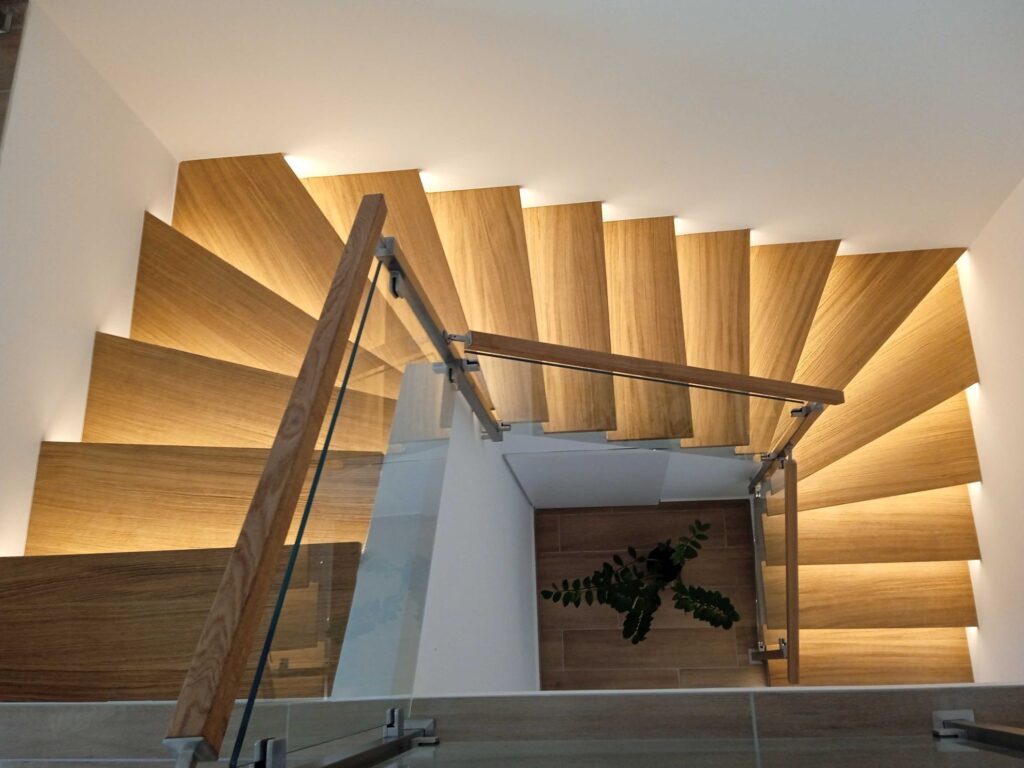 lépcső megvilágítással